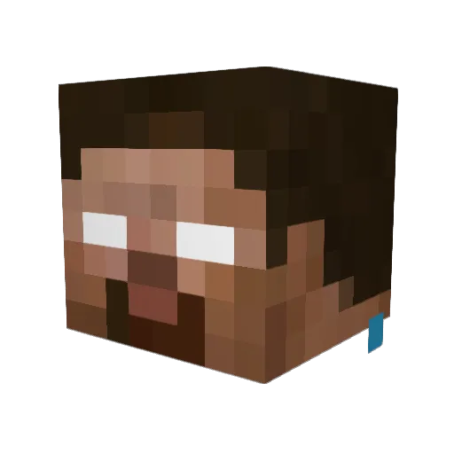 ticon7 Minecraft avatar head, 3D render