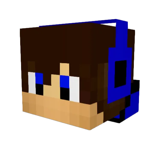 ticstar Minecraft avatar head, 3D render