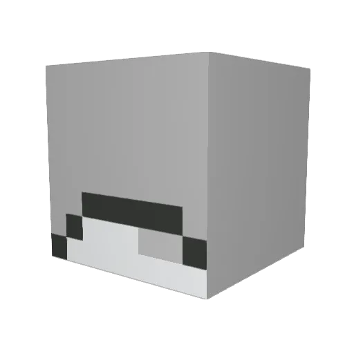 tiddleywinkle Minecraft avatar head, 3D render
