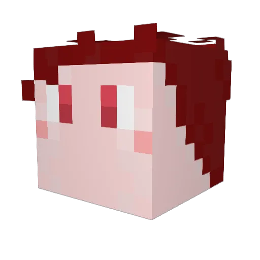 tiddysmalls Minecraft avatar head, 3D render