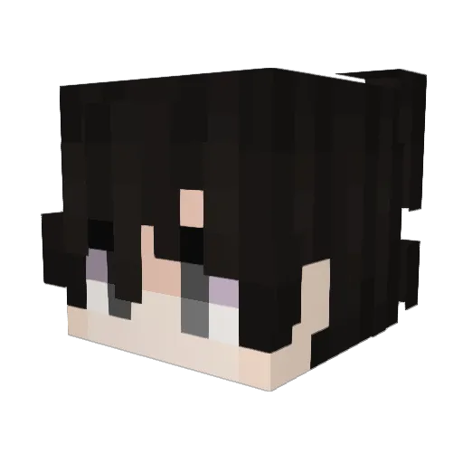tideyh Minecraft avatar head, 3D render