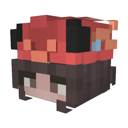 tidowave Minecraft avatar head, 3D render