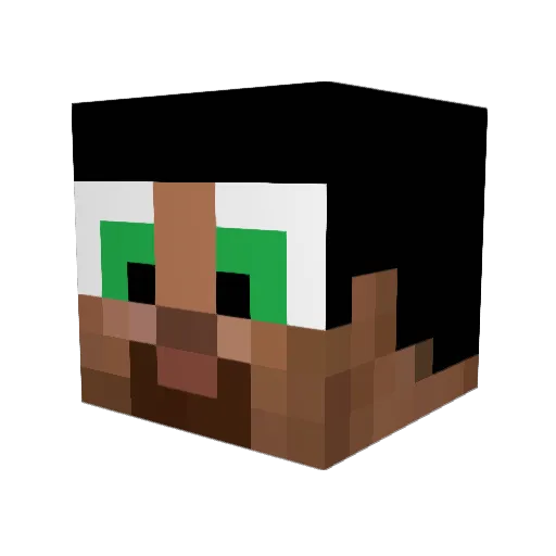 tidychav Minecraft avatar head, 3D render
