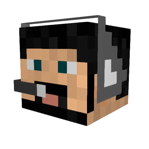 tienoroi Minecraft avatar head, 3D render