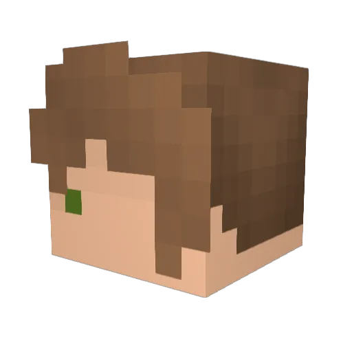 tiewerr Minecraft avatar head, 3D render