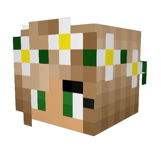 tiff159 Minecraft avatar head, 3D render