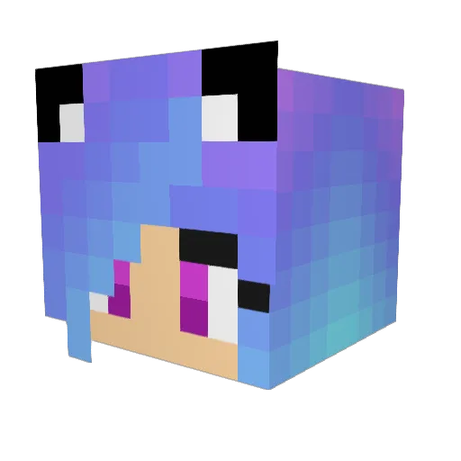 tiffany_kalaitz Minecraft avatar head, 3D render