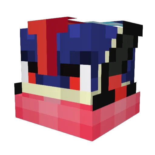 tiffanydang Minecraft avatar head, 3D render