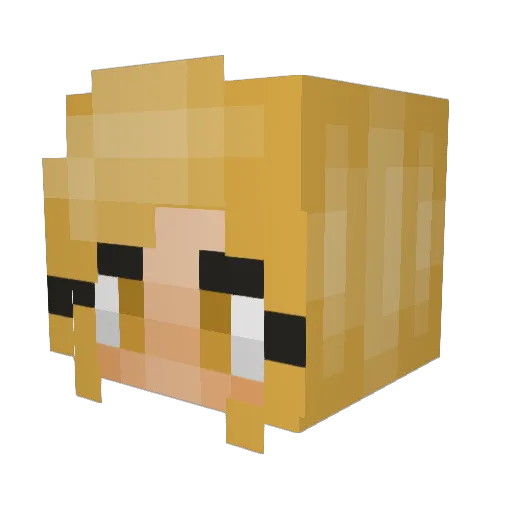 tiffanymalia Minecraft avatar head, 3D render