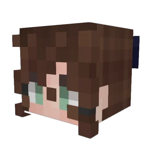 tiffmagius Minecraft avatar head, 3D render