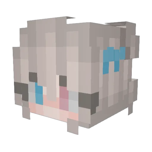 tiffo_ Minecraft avatar head, 3D render