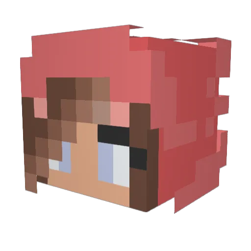 tiffohanker Minecraft avatar head, 3D render