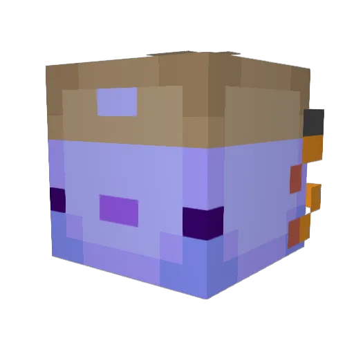 tiflute_ Minecraft avatar head, 3D render