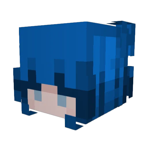 tigbittygothgf69 Minecraft avatar head, 3D render