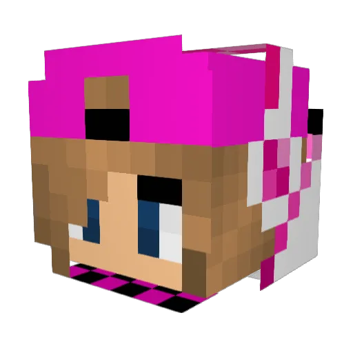 tiger2003 Minecraft avatar head, 3D render
