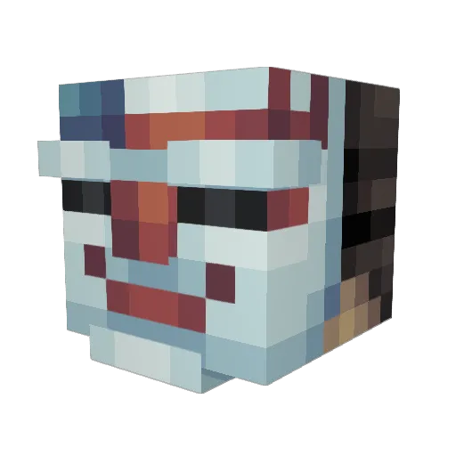 tiger4800 Minecraft avatar head, 3D render