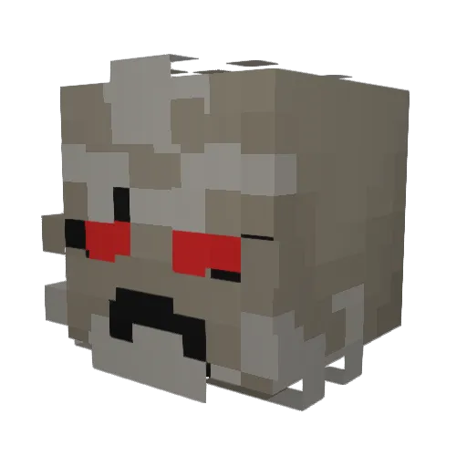 tiger9a Minecraft avatar head, 3D render
