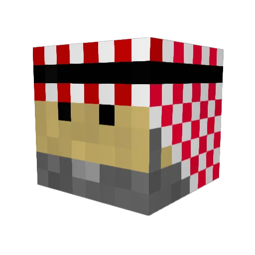 tiger_claw12 Minecraft avatar head, 3D render