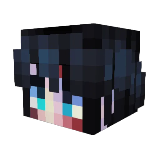 tiger_mu Minecraft avatar head, 3D render