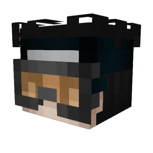 tiger_pluing Minecraft avatar head, 3D render