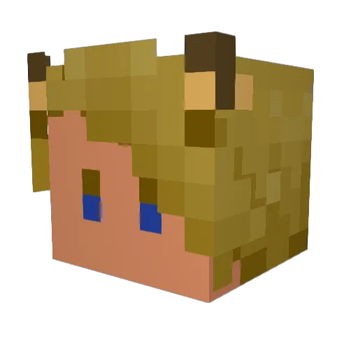 tiger_reku Minecraft avatar head, 3D render
