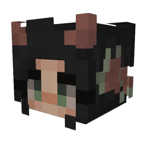 tigercat1384 Minecraft avatar head, 3D render
