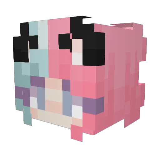 tigerlily768 Minecraft avatar head, 3D render