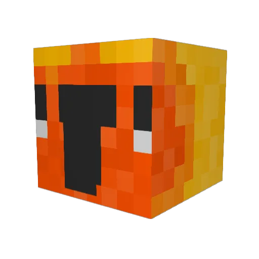 tigersako Minecraft avatar head, 3D render
