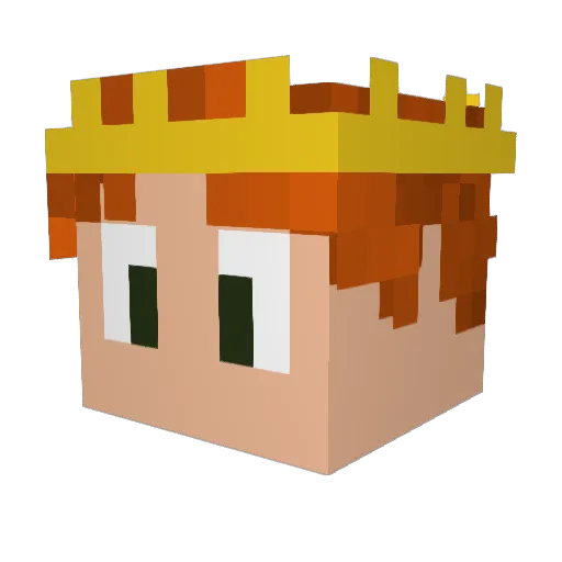 tigerslash15 Minecraft avatar head, 3D render