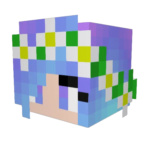 tigerteeth Minecraft avatar head, 3D render