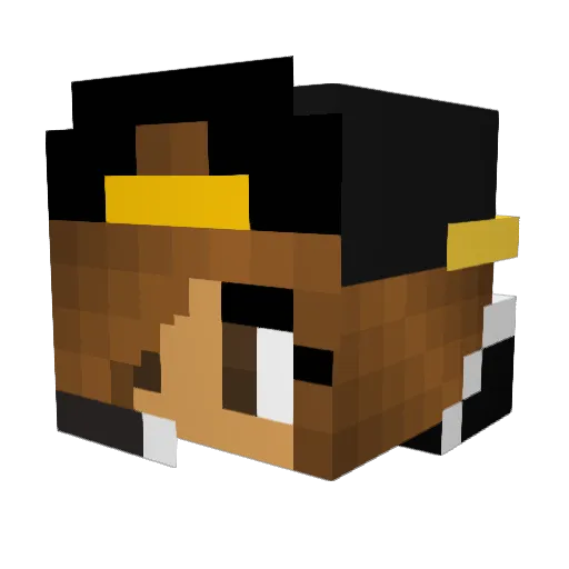 tigerthang Minecraft avatar head, 3D render
