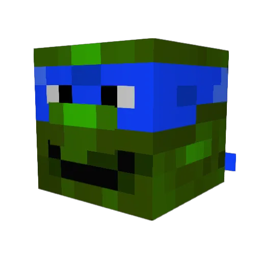 tigerwald1 Minecraft avatar head, 3D render