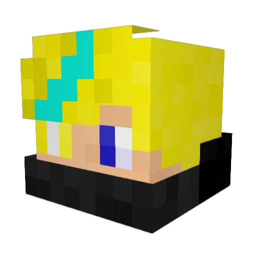 tigerwolf102 Minecraft avatar head, 3D render
