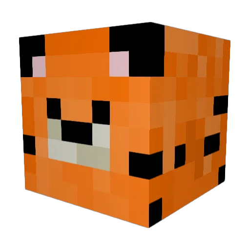 tigger4350 Minecraft avatar head, 3D render