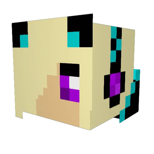 tiggerthetiger13 Minecraft avatar head, 3D render