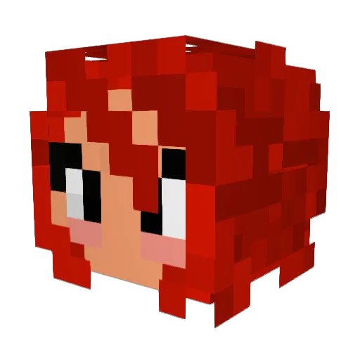 tigira_l Minecraft avatar head, 3D render