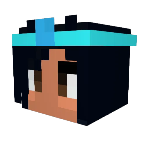 tigrismokus Minecraft avatar head, 3D render