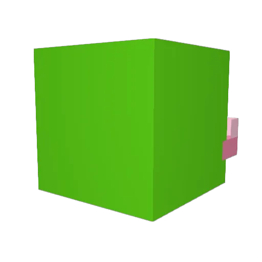 tigslo Minecraft avatar head, 3D render