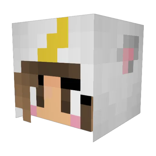 tigsyxox Minecraft avatar head, 3D render