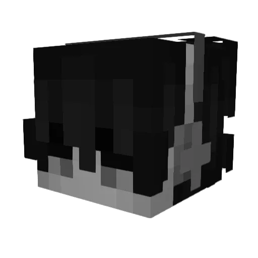 tiha11 Minecraft avatar head, 3D render