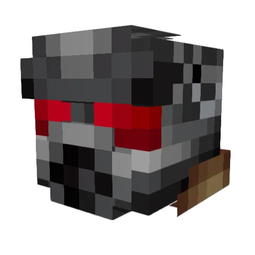 tiipoe Minecraft avatar head, 3D render