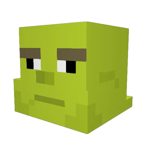 tijedije Minecraft avatar head, 3D render