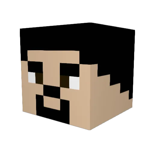 tijger002 Minecraft avatar head, 3D render
