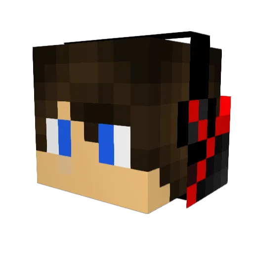 tijnpower Minecraft avatar head, 3D render