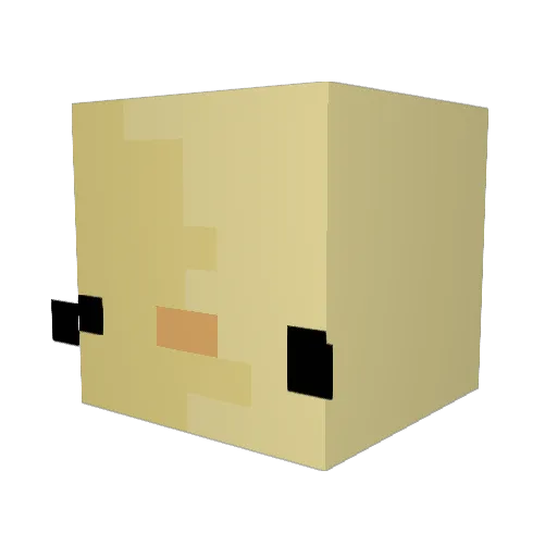 tik0y Minecraft avatar head, 3D render