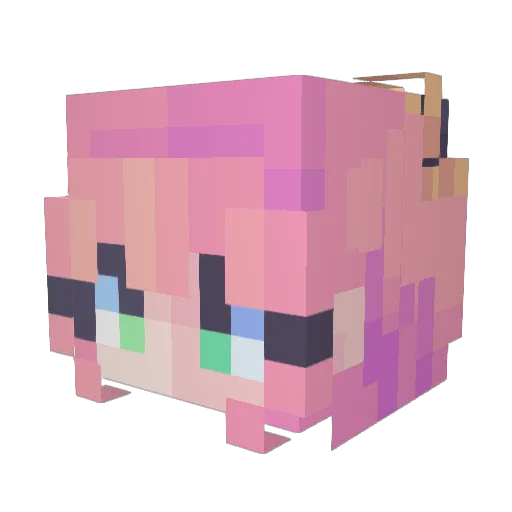 tiki227 Minecraft avatar head, 3D render