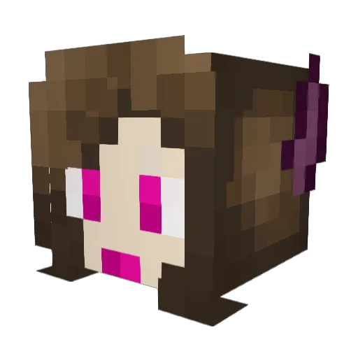 tikigalaxy Minecraft avatar head, 3D render