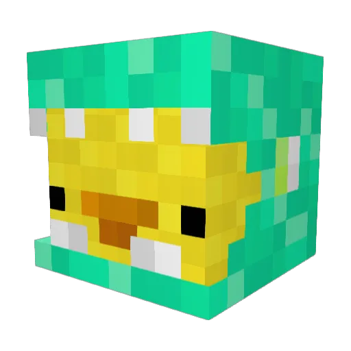 tiko3937 Minecraft avatar head, 3D render