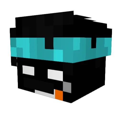 tiktak83 Minecraft avatar head, 3D render