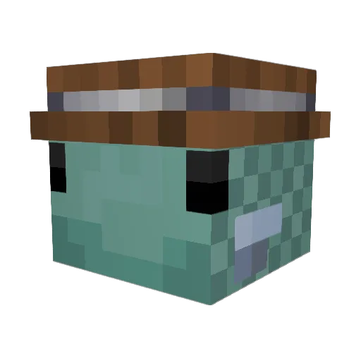 tilapiaa Minecraft avatar head, 3D render